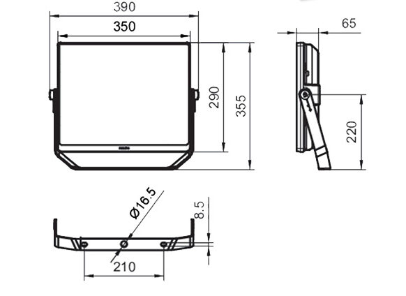 สปอร์ตไลท์ LED-Philips-SmartBright LED Floodlight -BVP176-200W - Image 2