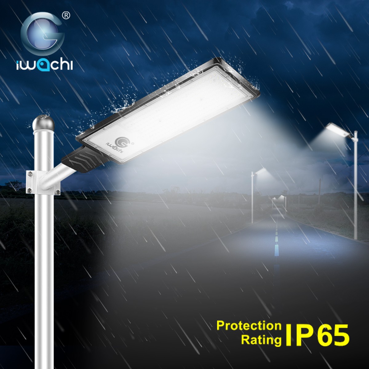 โคมไฟถนน LED IWACHI รุ่น SLIM-150W - Image 3