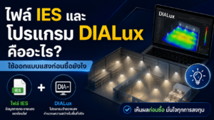 ไฟล์ IES และโปรแกรม DIALux คืออะไร? ใช้ออกแบบแสงก่อนซื้อยังไง