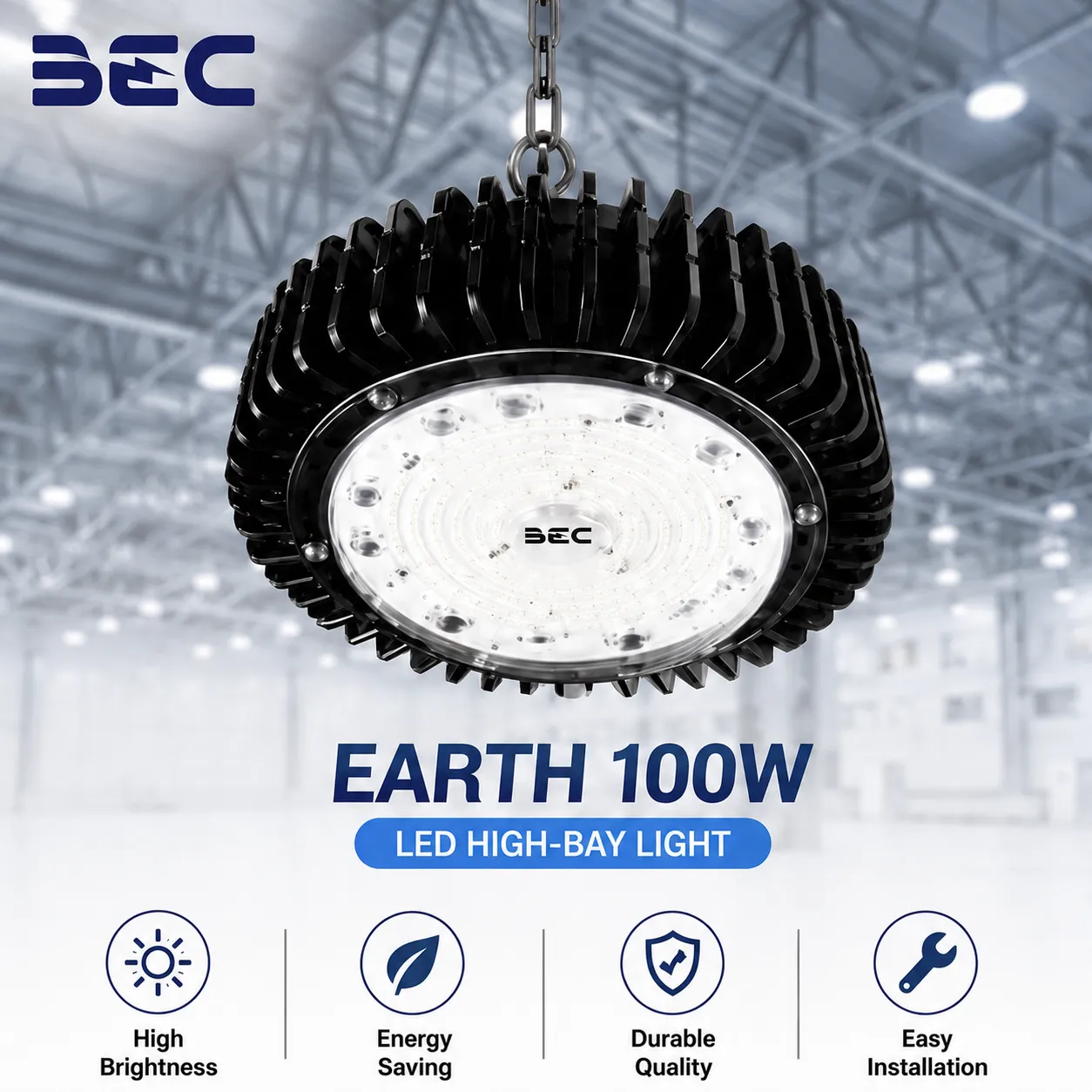 โคม LED High Bay BEC รุ่น Earth ขนาด 100W