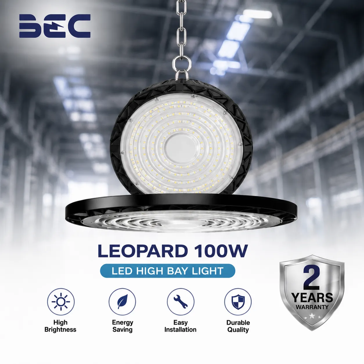 โคม LED High Bay BEC รุ่น Leopard ขนาด 100W