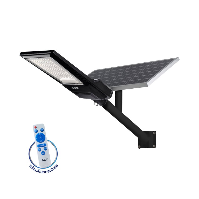 โคมไฟถนน LED โซลาร์เซลล์ BEC รุ่น PASO II ขนาด 800W - Image 2