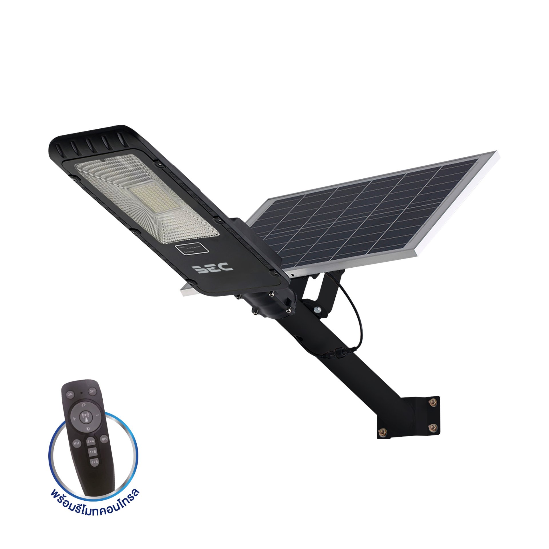 โคมไฟถนน LED โซลาร์เซลล์ BEC รุ่น PASO II ขนาด 50W - Image 2