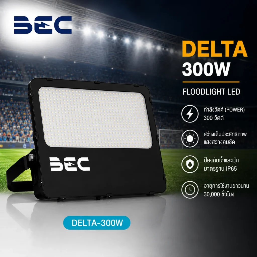 ฟลัดไลท์ Delta BEC 300W