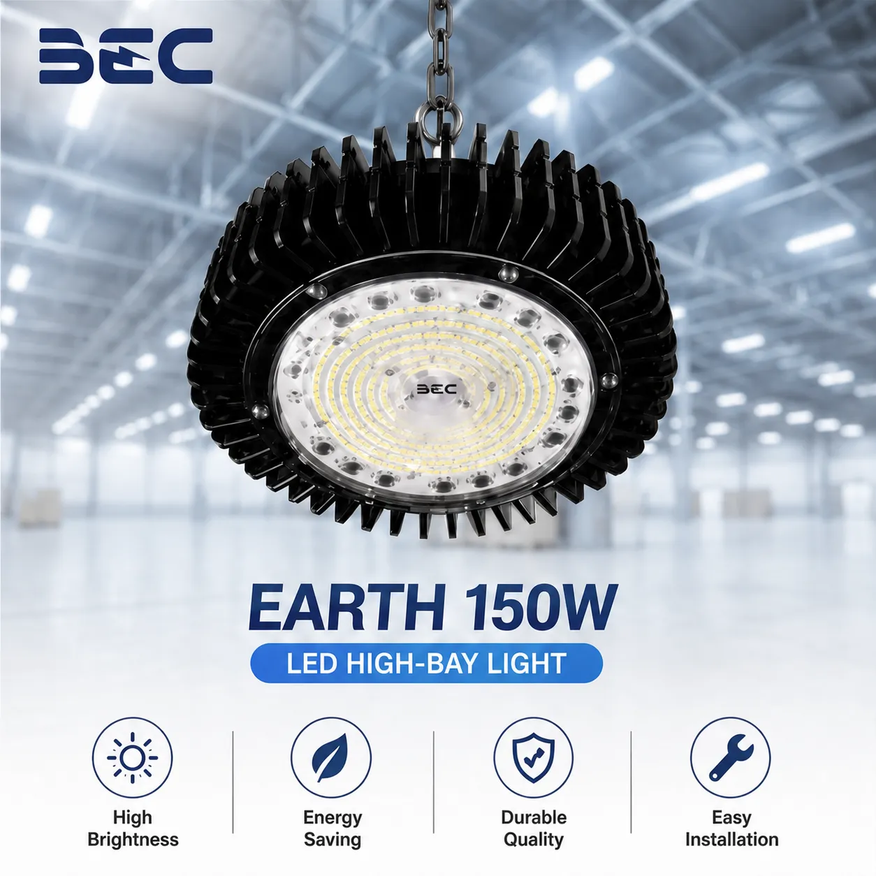 โคม LED High Bay BEC รุ่น Earth ขนาด 150W