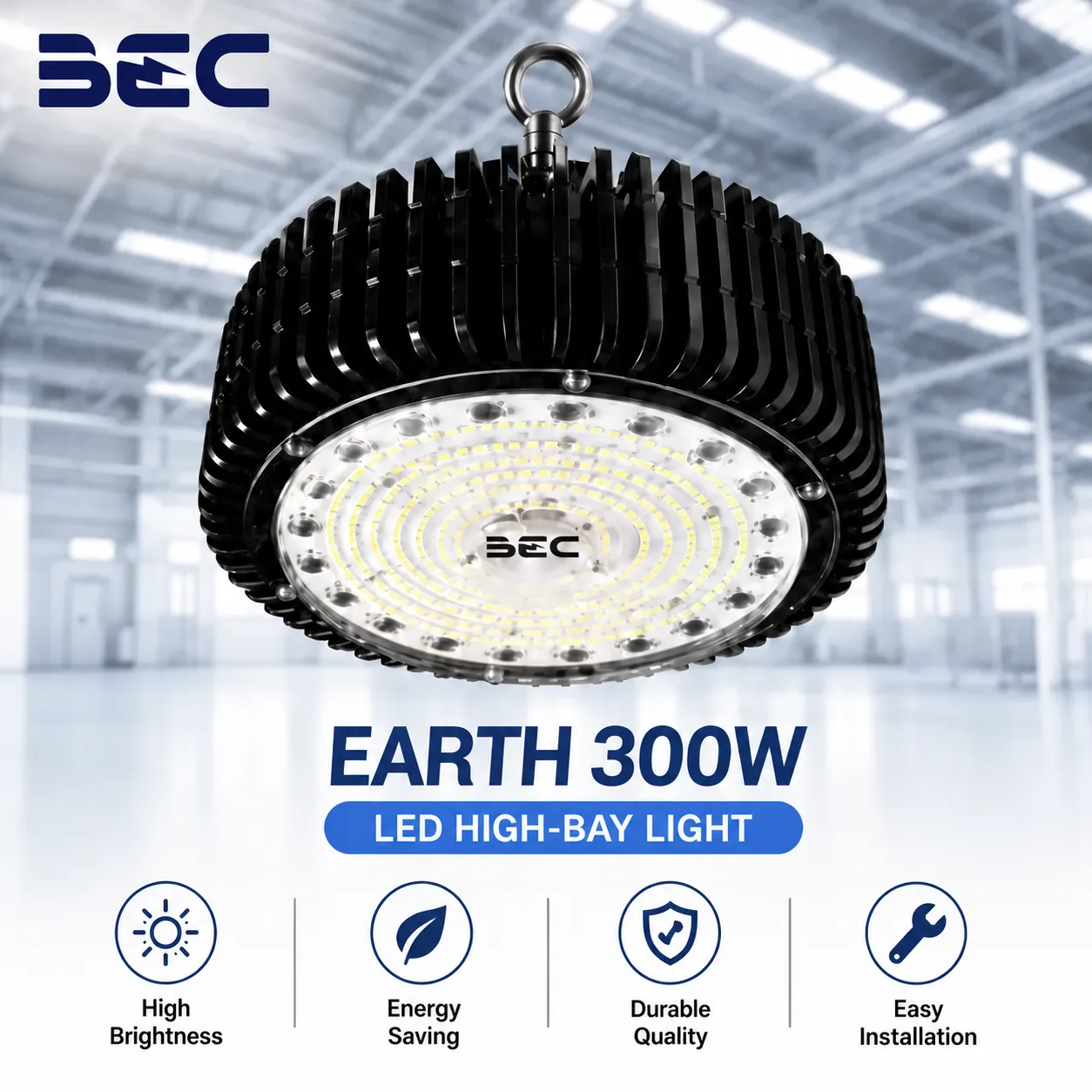 โคม LED High Bay BEC รุ่น Earth ขนาด 300W