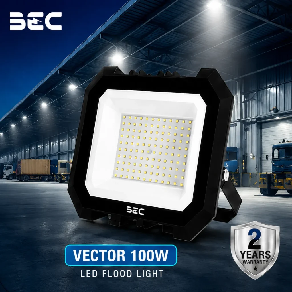 โคมไฟ FLOODLIGHT LED BEC รุ่น Vector ขนาด 100W