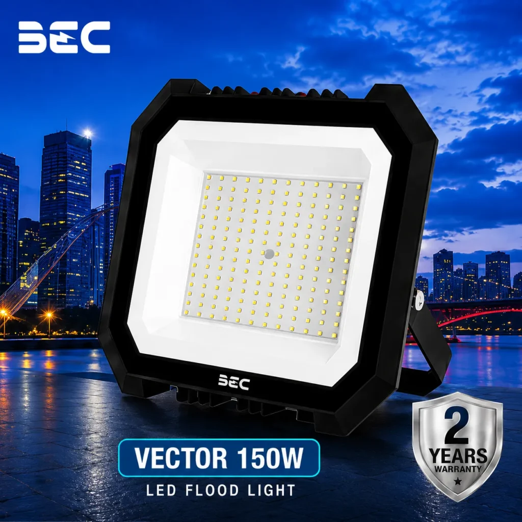 โคมไฟ FLOODLIGHT LED BEC รุ่น Vector ขนาด 150W