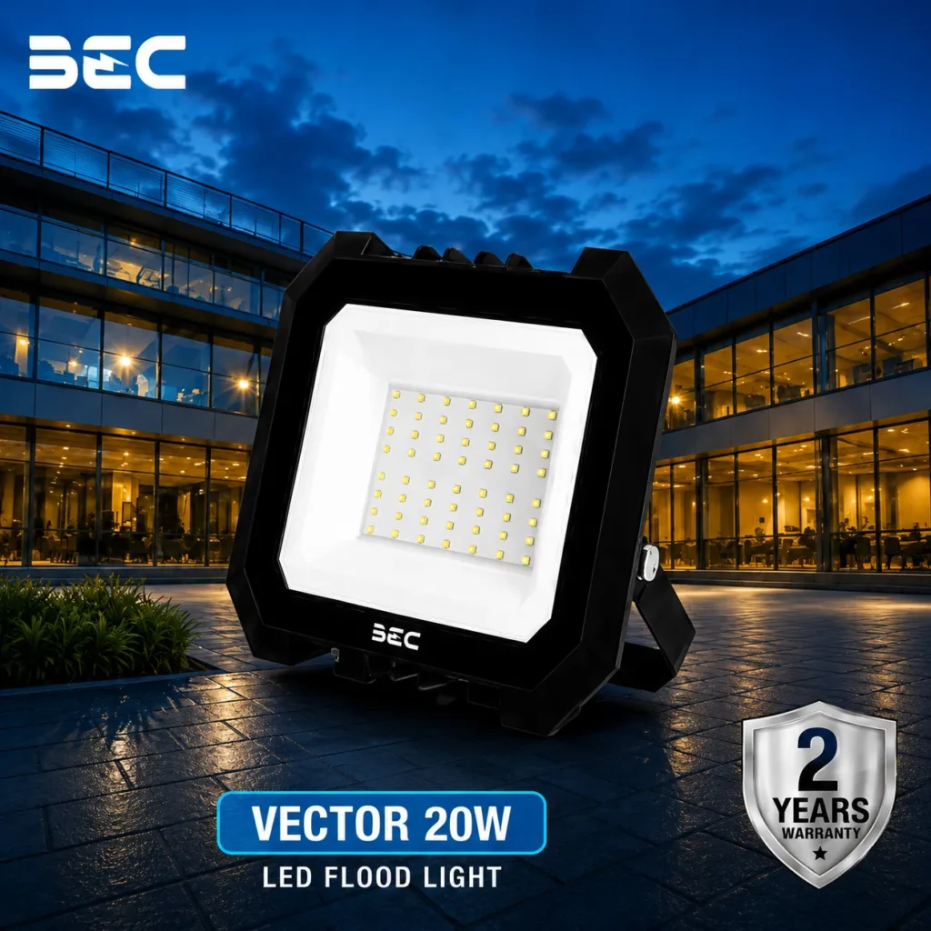 โคมไฟ FLOODLIGHT LED BEC รุ่น Vector ขนาด 20W
