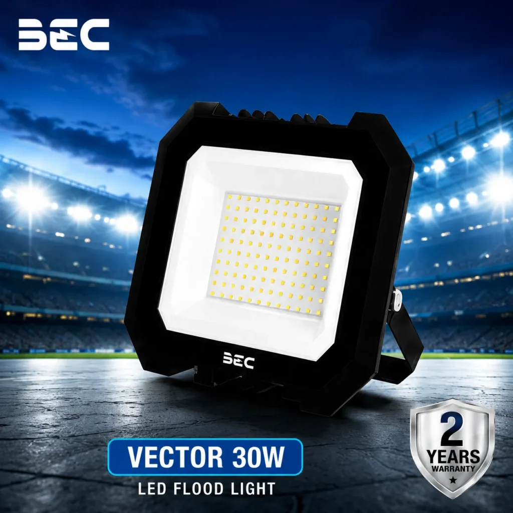 โคมไฟ FLOODLIGHT LED BEC รุ่น Vector ขนาด 30W