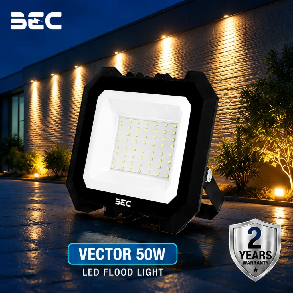 โคมไฟ FLOODLIGHT LED BEC รุ่น Vector ขนาด 50W