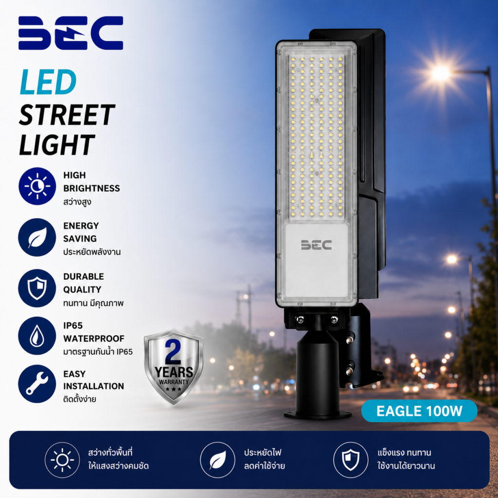 โคมไฟถนน BEC รุ่น Eagle 100W