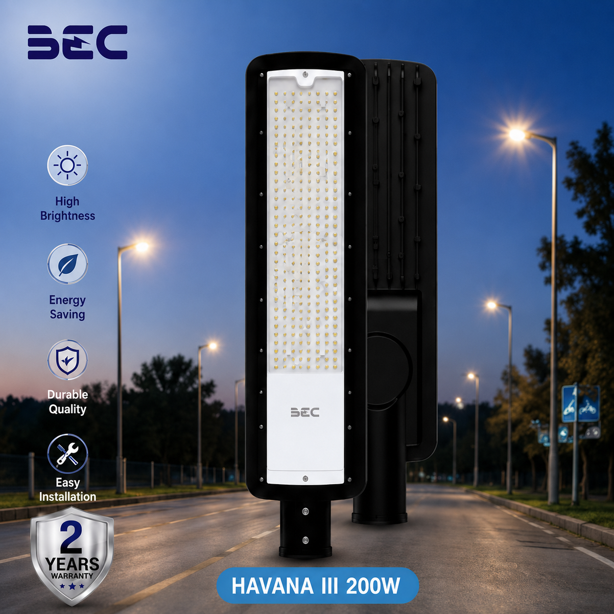 โคมไฟถนน LED รุ่น HAVANA III 200W