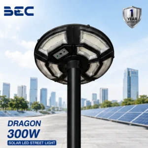 โคมไฟถนน LED โซลาร์เซลล์ BEC รุ่น Dragonขนาด 300W