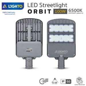 โคมไฟถนน LIGHTO - LED Streetlight ORBIT 100W : 6500K